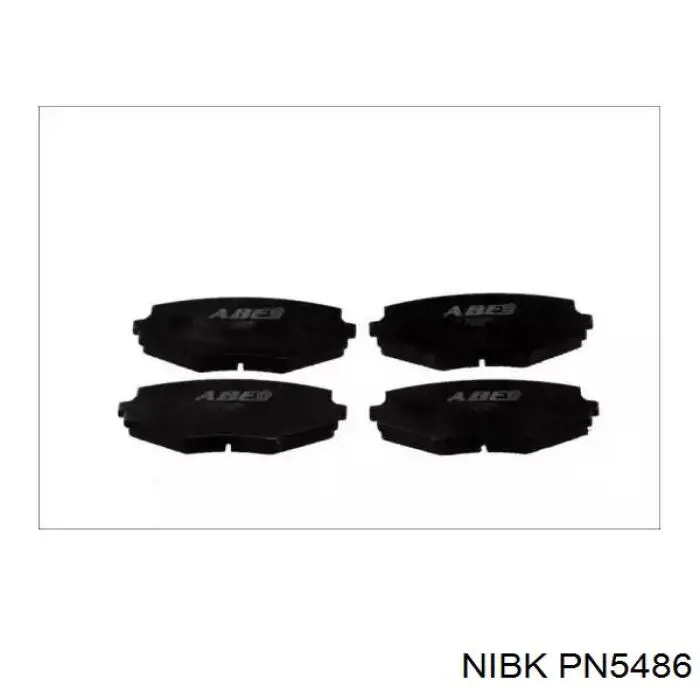 Гальмівні колодки Nibk PN5486 ціна, від 15.77 USD