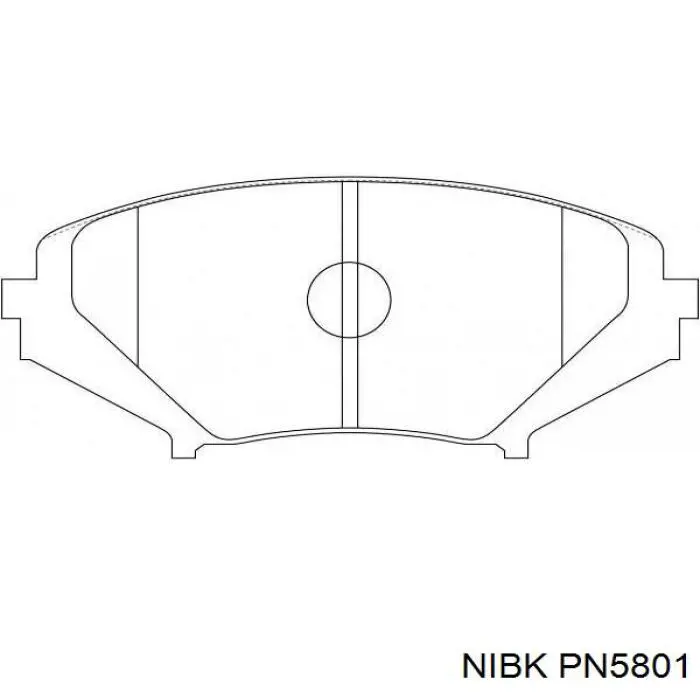 PN5801 Nibk Передні гальмівні колодки