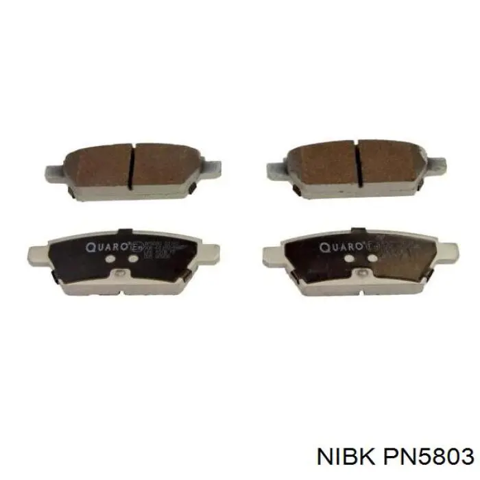 Задні гальмівні колодки PN5803 Nibk