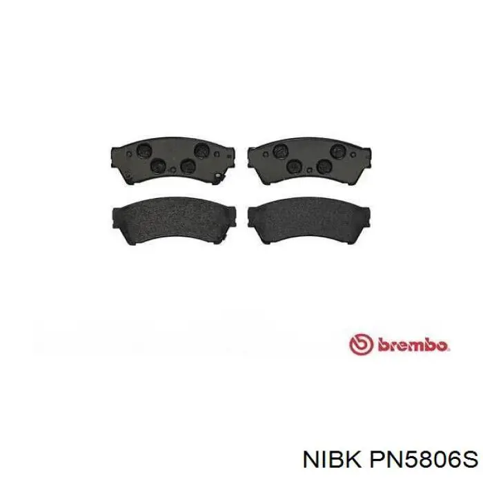 Купити PN5806S Nibk Колодки гальмівні передні, дискові