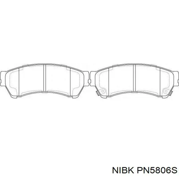 PN5806S Nibk Передні гальмівні колодки