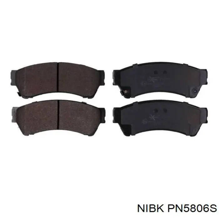 Гальмівні колодки Nibk PN5806S ціна, від 26.22 USD