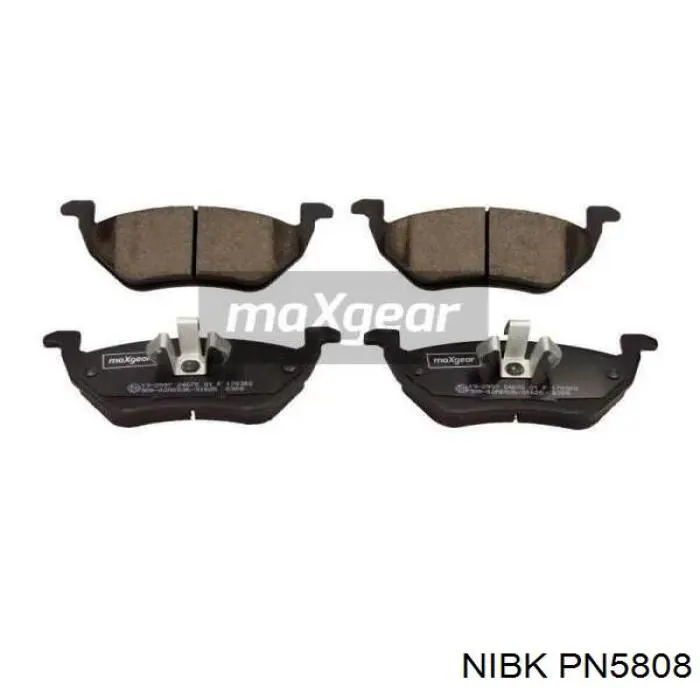 PN5808 Nibk Колодки гальмівні задні, дискові