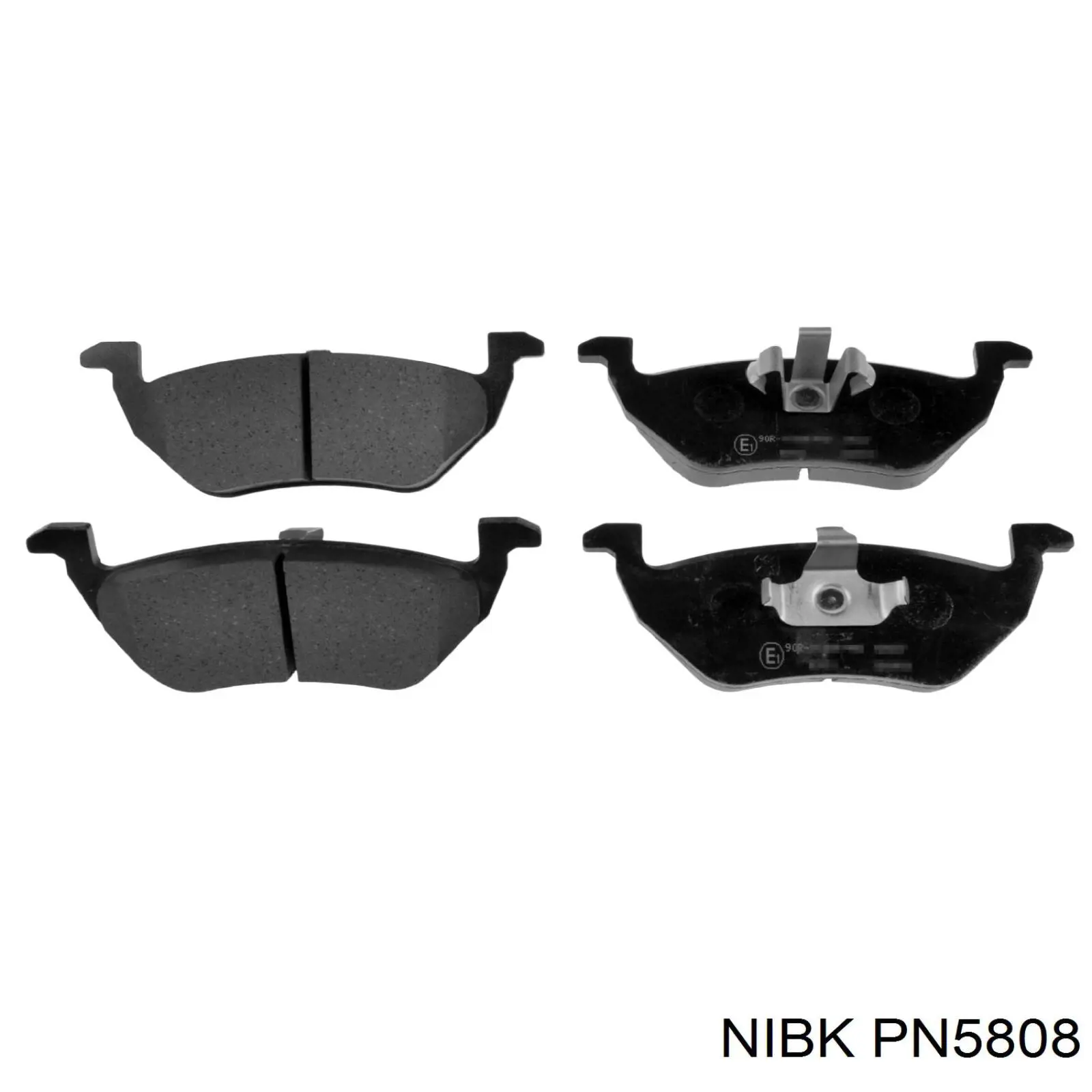 Задні гальмівні колодки PN5808 Nibk