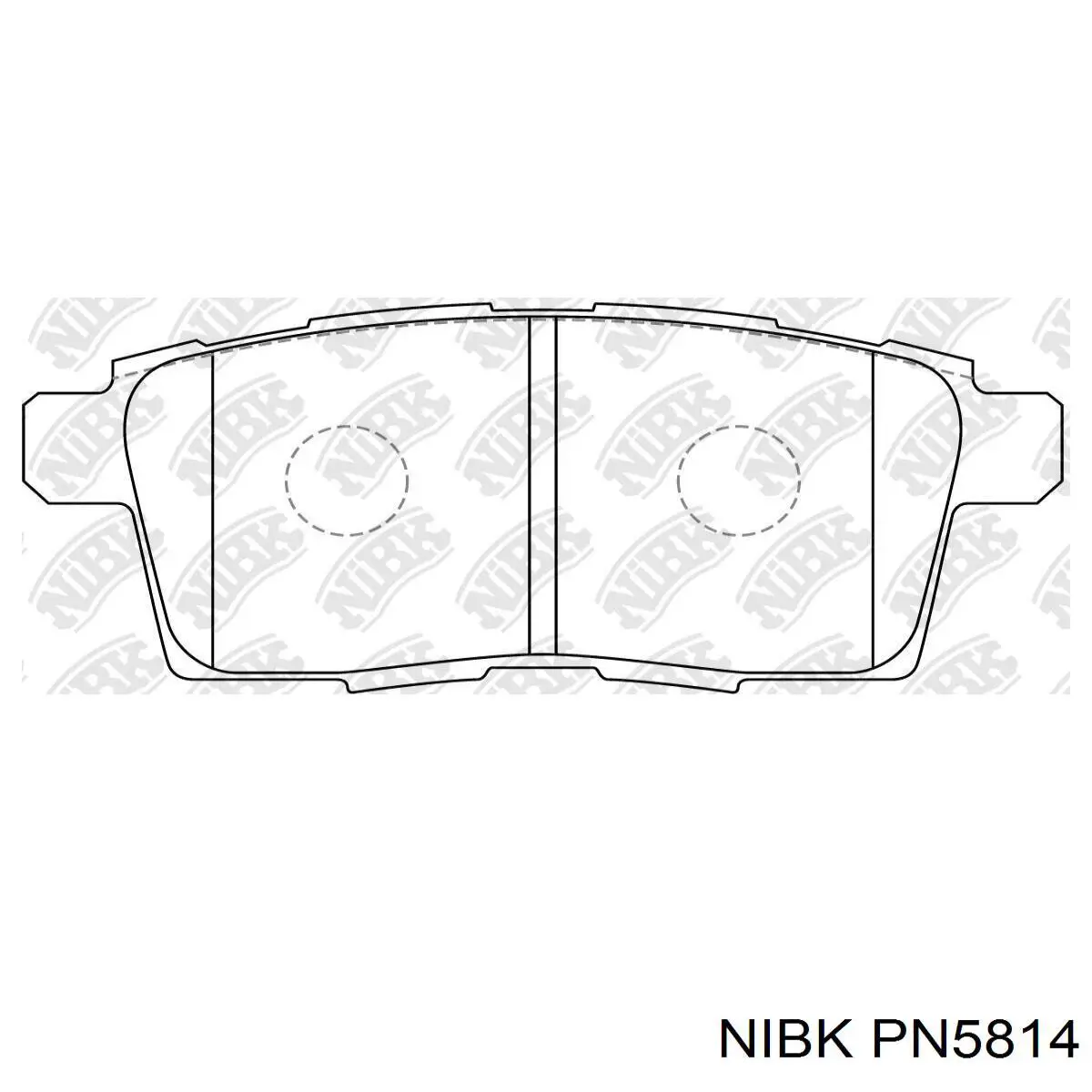 Купити PN5814 Nibk Задні колодки