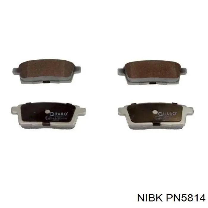 Задні гальмівні колодки PN5814 Nibk