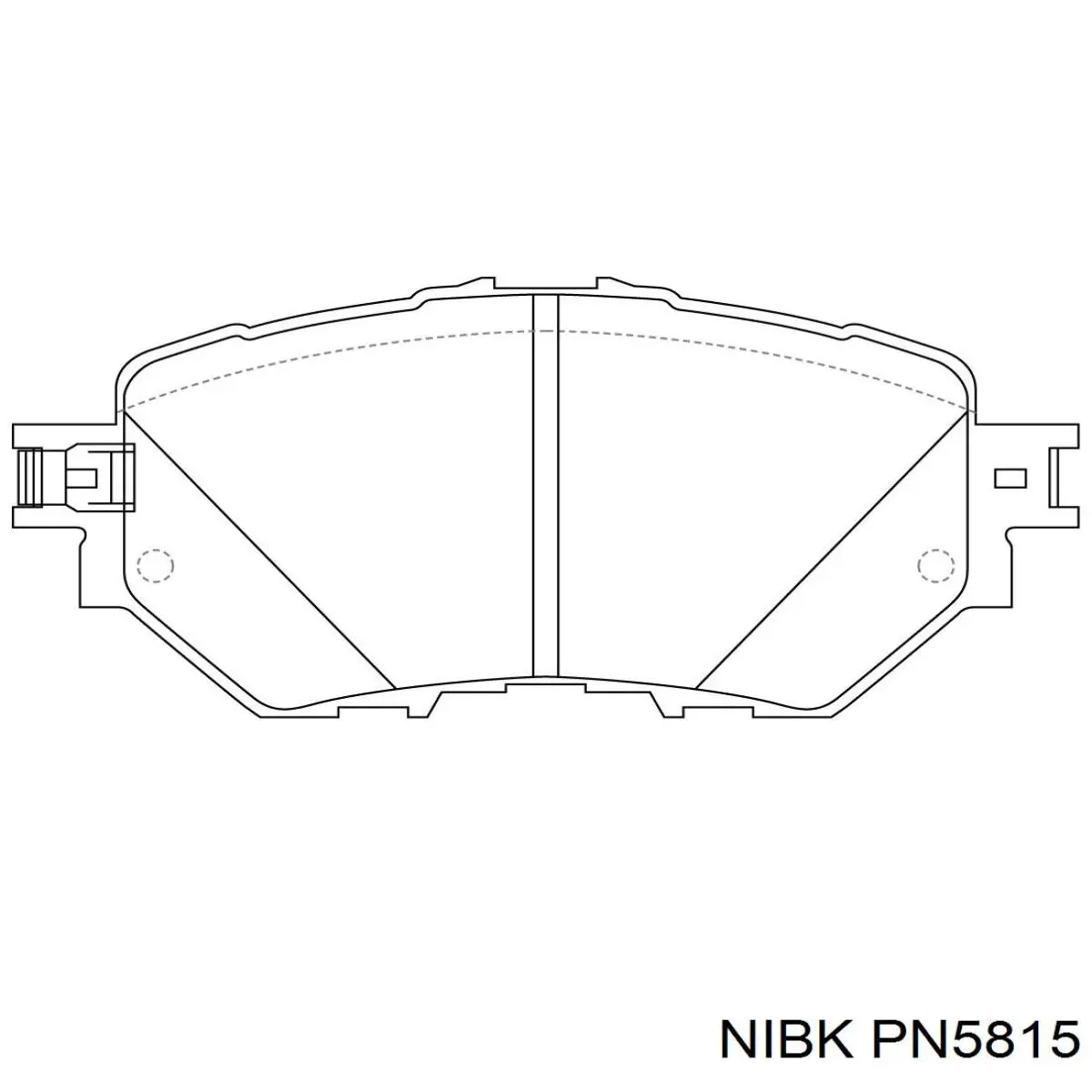Гальмівні колодки Nibk PN5815 ціна, від 31.37 USD