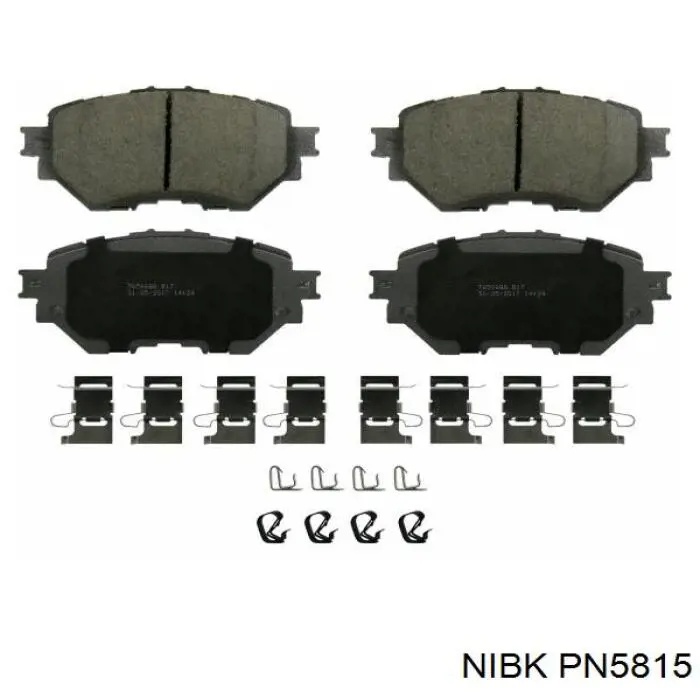 Передні тормозні колодки PN5815 Nibk