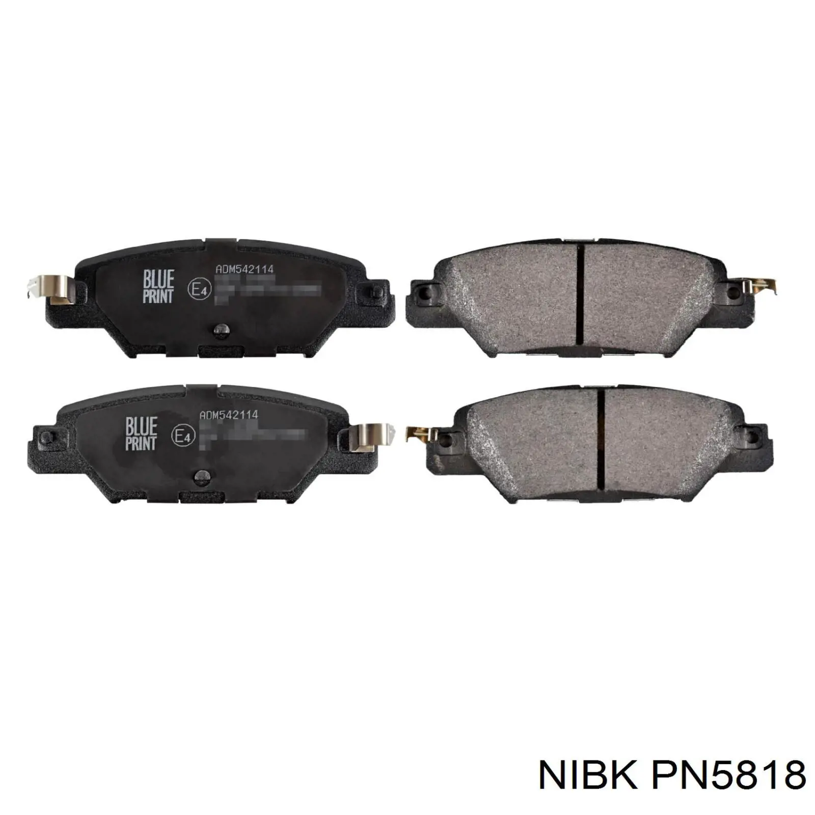 PN5818 Nibk задні гальмівні колодки - купити онлайн в Україні