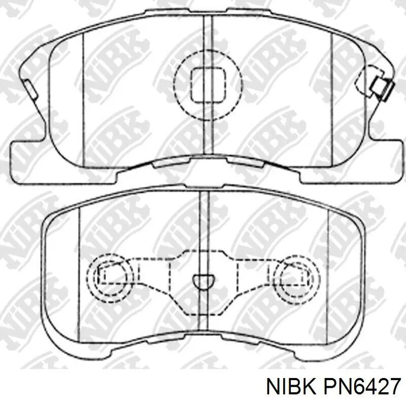 Колодки гальмівні передні, дискові PN6427 Nibk