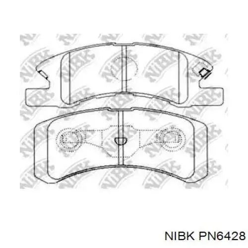 PN6428 Nibk Передні гальмівні колодки