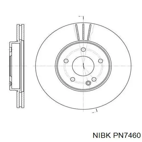 Купити PN7460 Nibk Колодки гальмівні передні, дискові