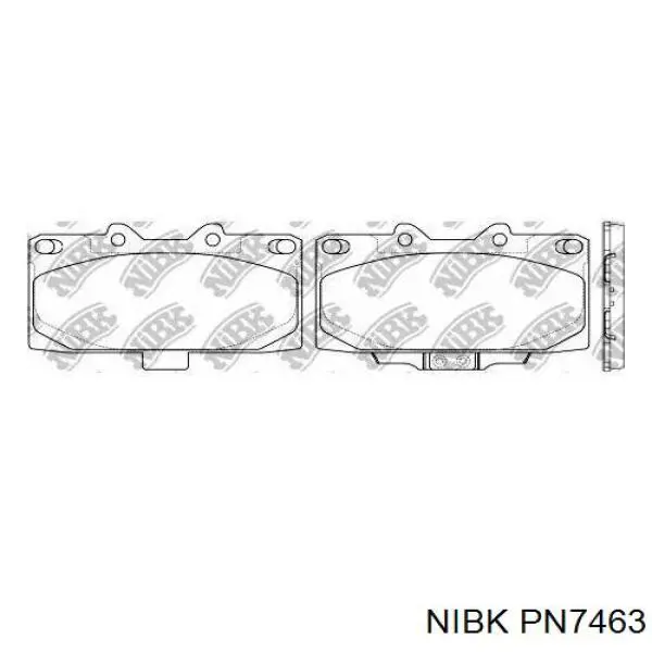 Гальмівні колодки Nibk PN7463 ціна, від 25.79 USD