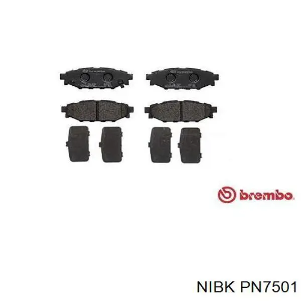 Купити PN7501 Nibk Задні колодки
