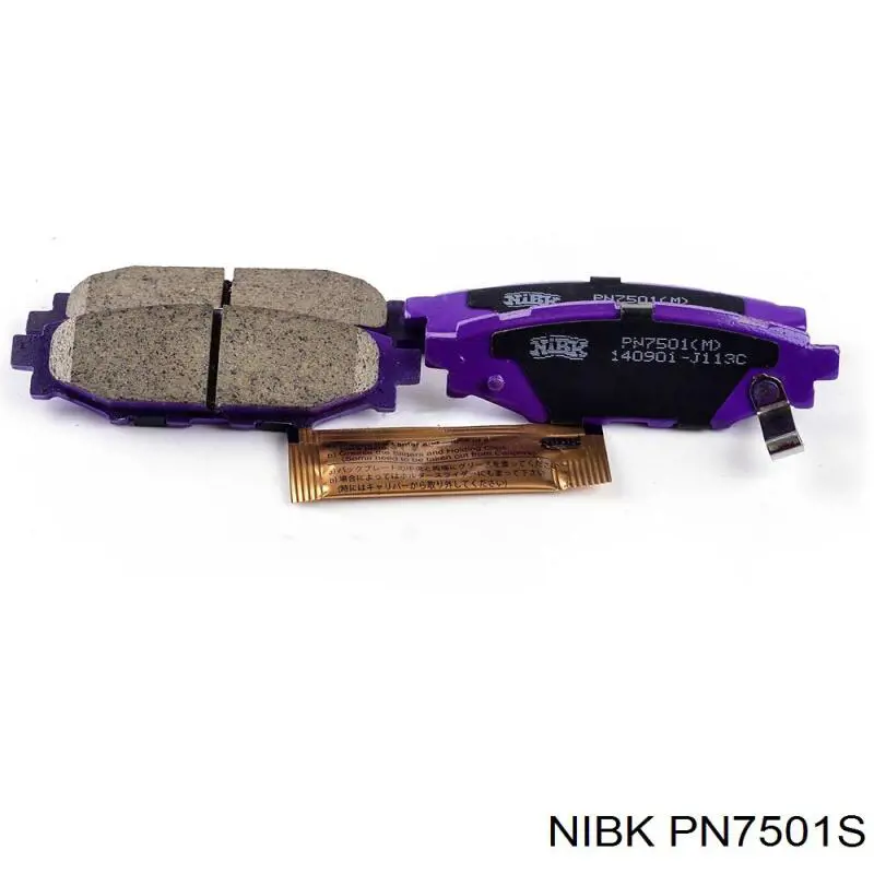 PN7501S Nibk Колодки гальмівні задні, дискові