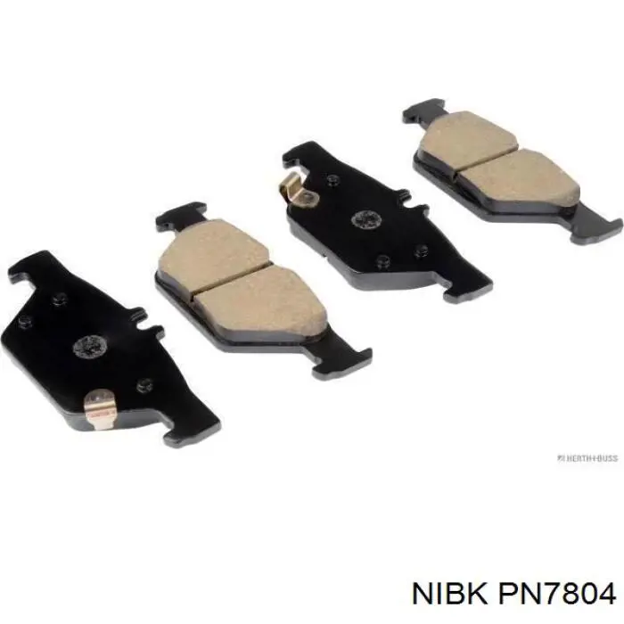 Задні гальмівні колодки Nibk PN7804 ціна, від 32.68 USD