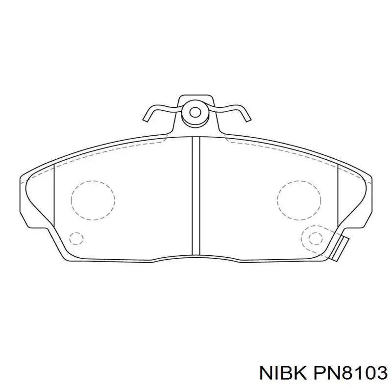 Купити PN8103 Nibk Колодки гальмівні передні, дискові