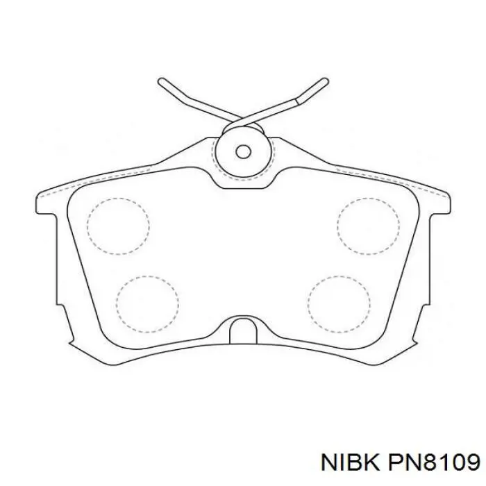 Купити PN8109 Nibk Задні колодки