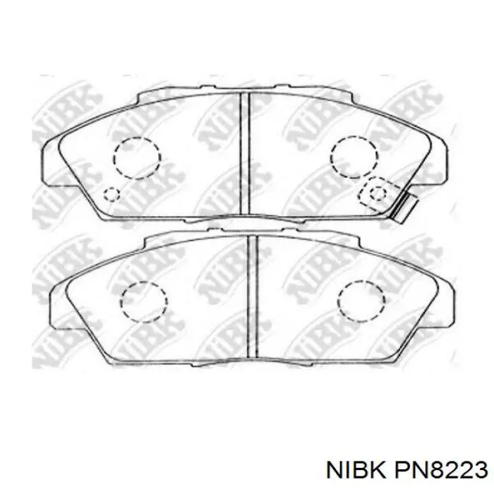 Купити PN8223 Nibk Колодки гальмівні передні, дискові