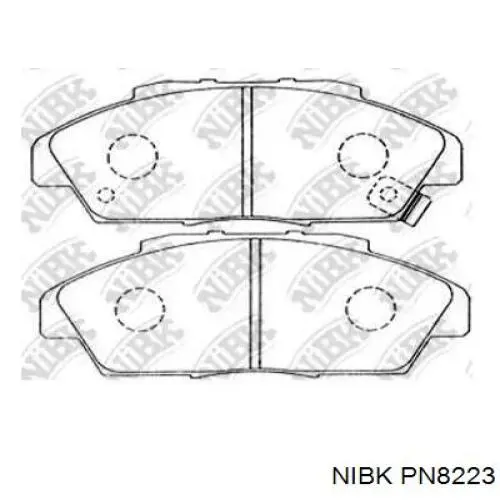 Передні тормозні колодки PN8223 Nibk