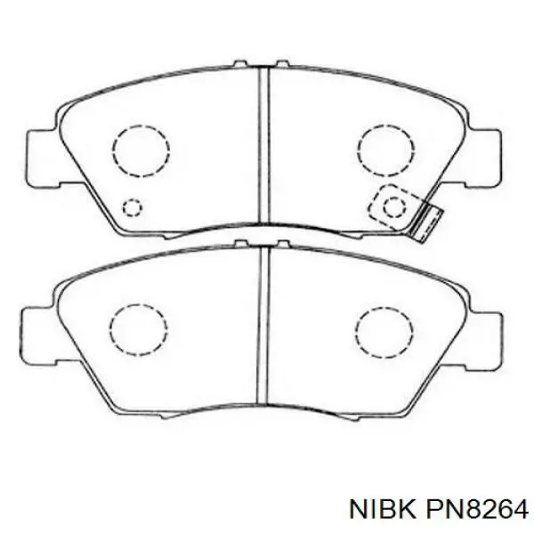 PN8264 Nibk Передні гальмівні колодки