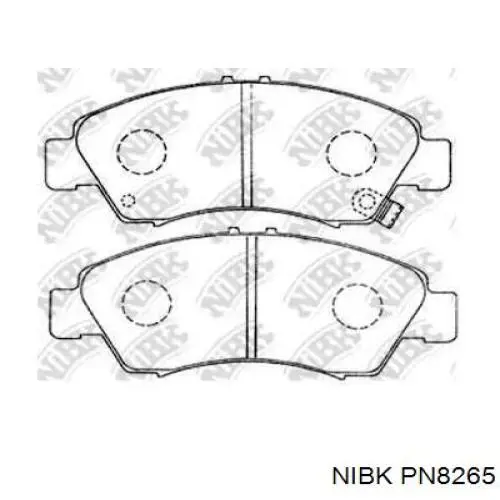 PN8265 Nibk Передні гальмівні колодки
