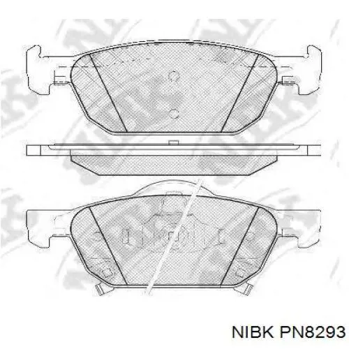 Гальмівні колодки Nibk PN8293 ціна, від 17.31 USD