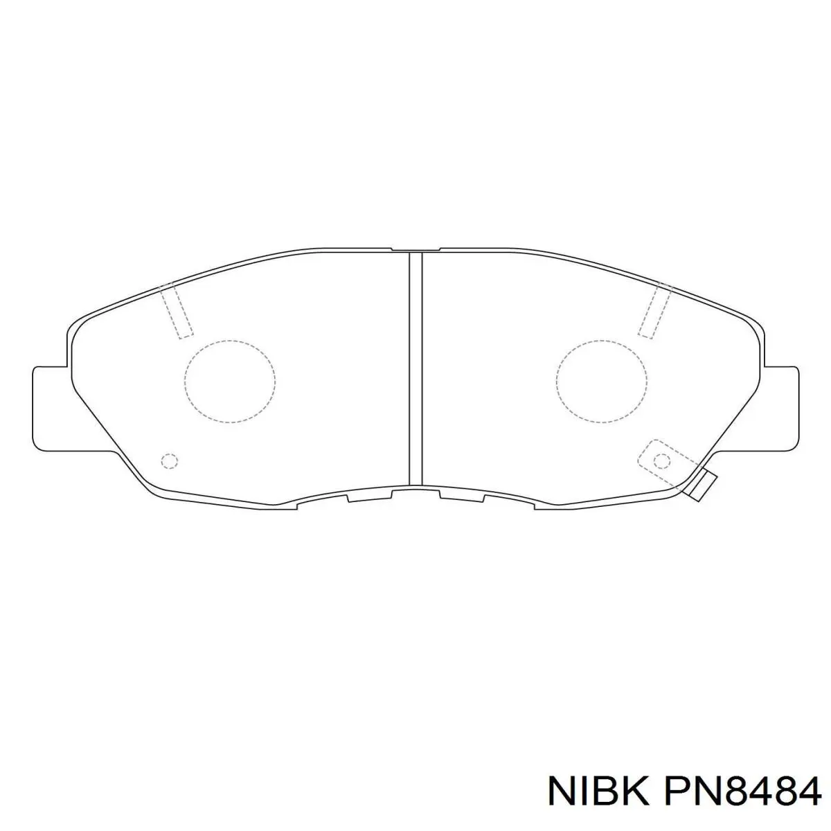 Передні тормозні колодки PN8484 Nibk