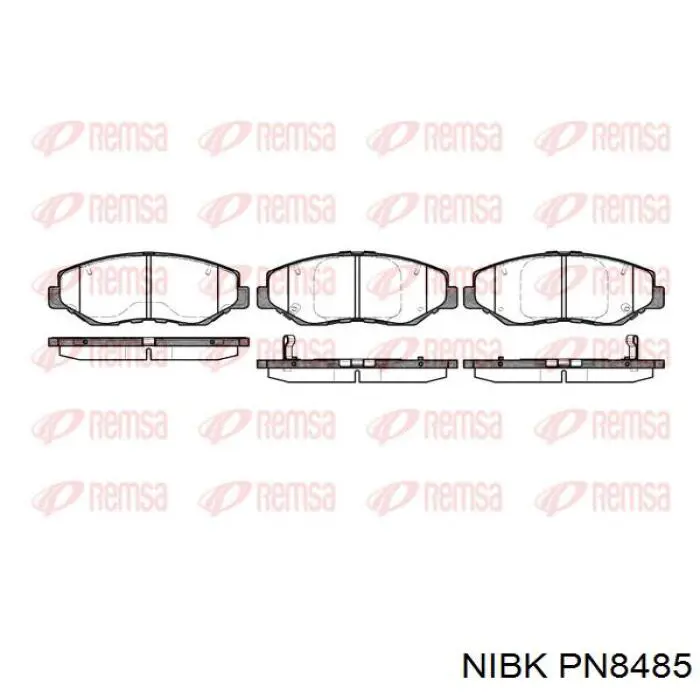 Купити PN8485 Nibk Колодки гальмівні передні, дискові