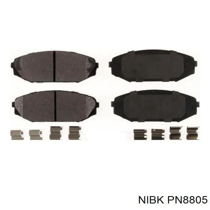 PN8805 Nibk Передні гальмівні колодки