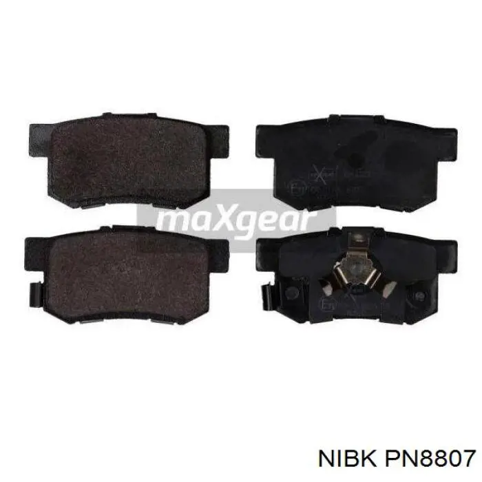 Задні гальмівні колодки Nibk PN8807 ціна, від 20.27 USD