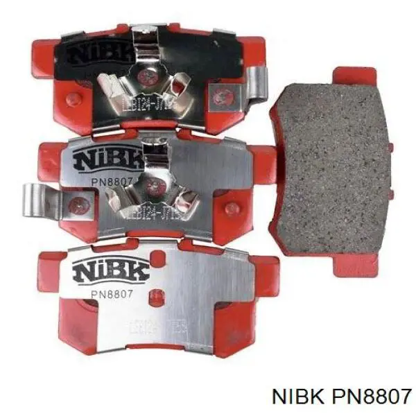 PN8807 Nibk колодки гальмові задні, дискові