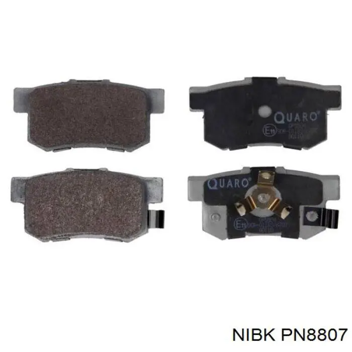 PN8807 Nibk Колодки гальмівні задні, дискові