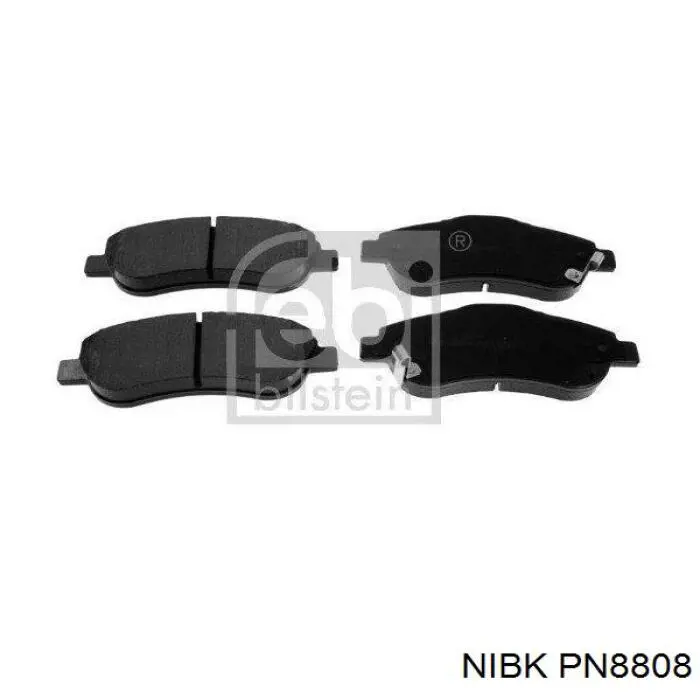 PN8808 Nibk колодки гальмівні передні, дискові