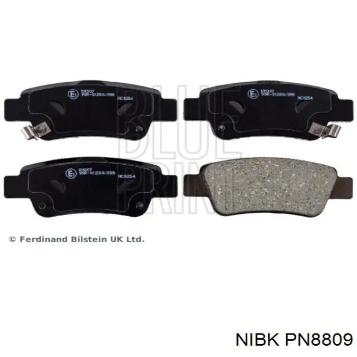 PN8809 Nibk Колодки гальмівні задні, дискові