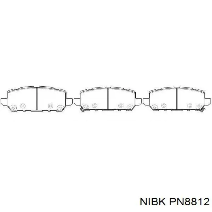Купити PN8812 Nibk Задні колодки