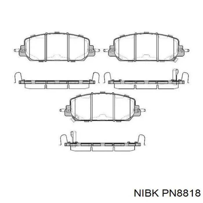  Колодки гальмівні передні, дискові Honda CR-V 