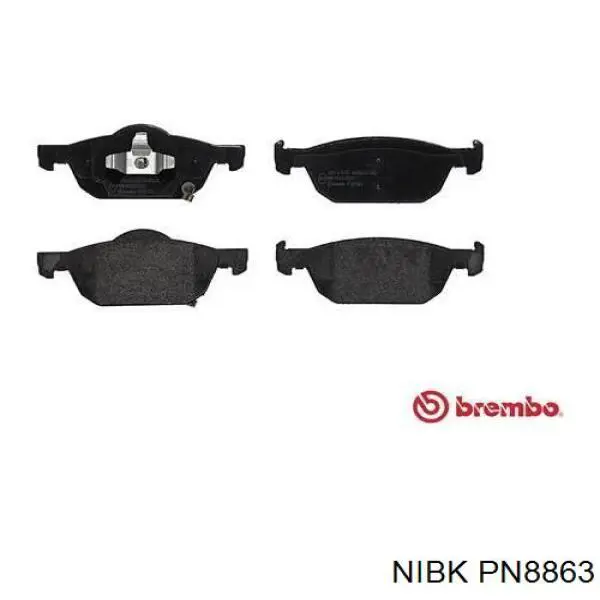 Передні тормозні колодки PN8863 Nibk