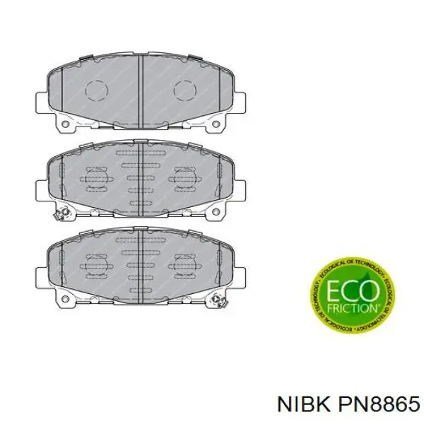 Гальмівні колодки Nibk PN8865 ціна, від 23.17 USD