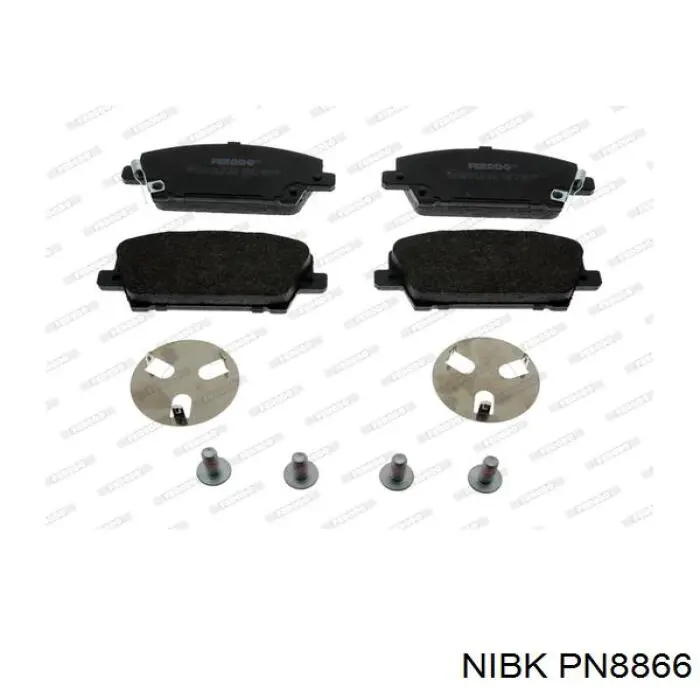PN8866 Nibk Передні гальмівні колодки