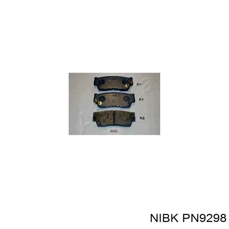 Передні тормозні колодки PN9298 Nibk