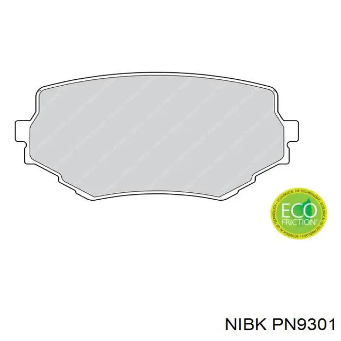 Гальмівні колодки Nibk PN9301 ціна, від 14.09 USD