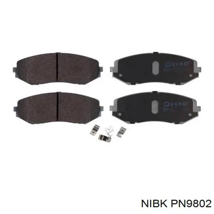 Купити PN9802 Nibk Колодки гальмівні передні, дискові