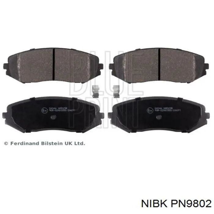 Передні тормозні колодки PN9802 Nibk