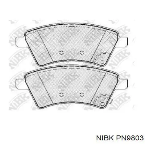 Передні тормозні колодки PN9803 Nibk