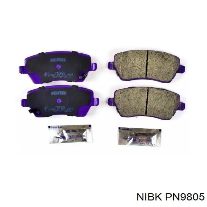 Гальмівні колодки Nibk PN9805 ціна, від 24.23 USD