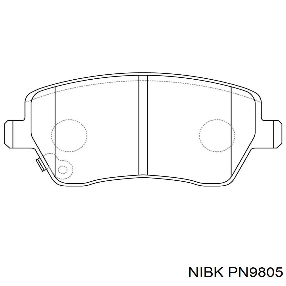 Купити PN9805 Nibk Колодки гальмівні передні, дискові