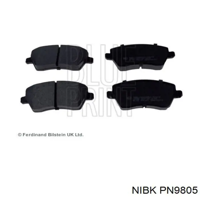 Передні тормозні колодки PN9805 Nibk
