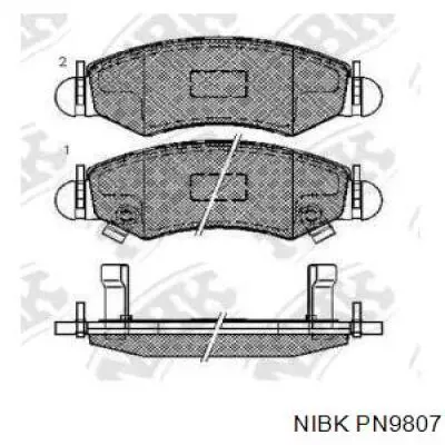 Гальмівні колодки Nibk PN9807 ціна, від 23.01 USD