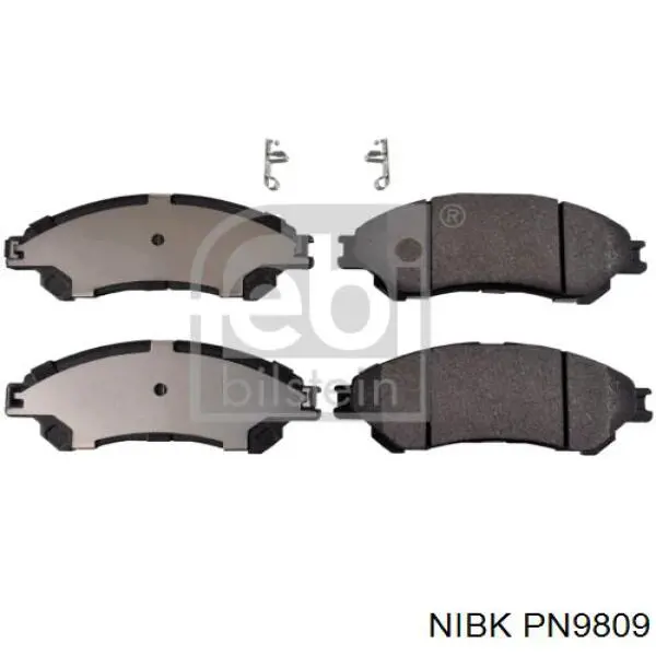 Гальмівні колодки Nibk PN9809 ціна, від 28.92 USD